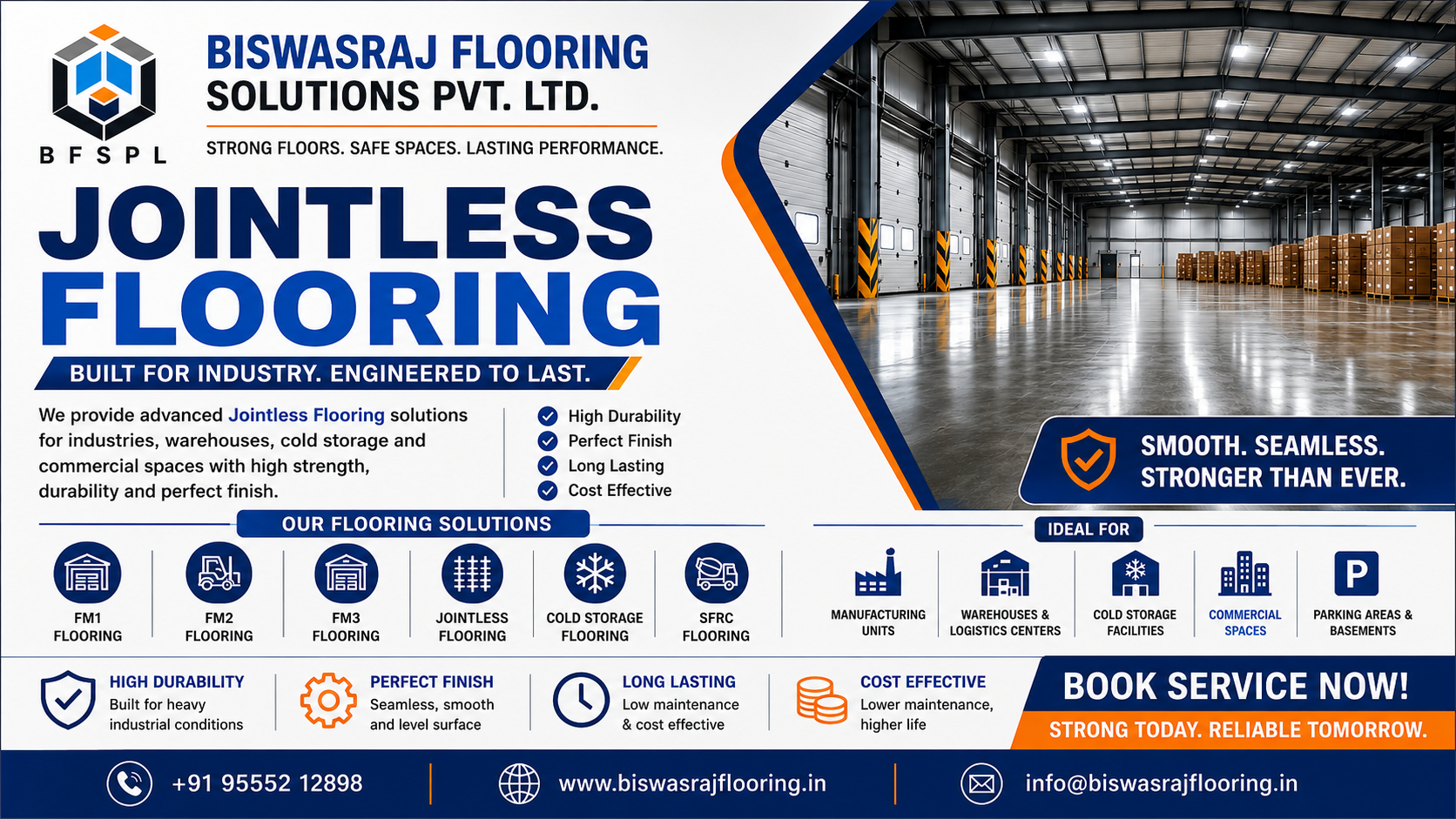 Best Jointless Flooring Solutions for Industrial Spaces